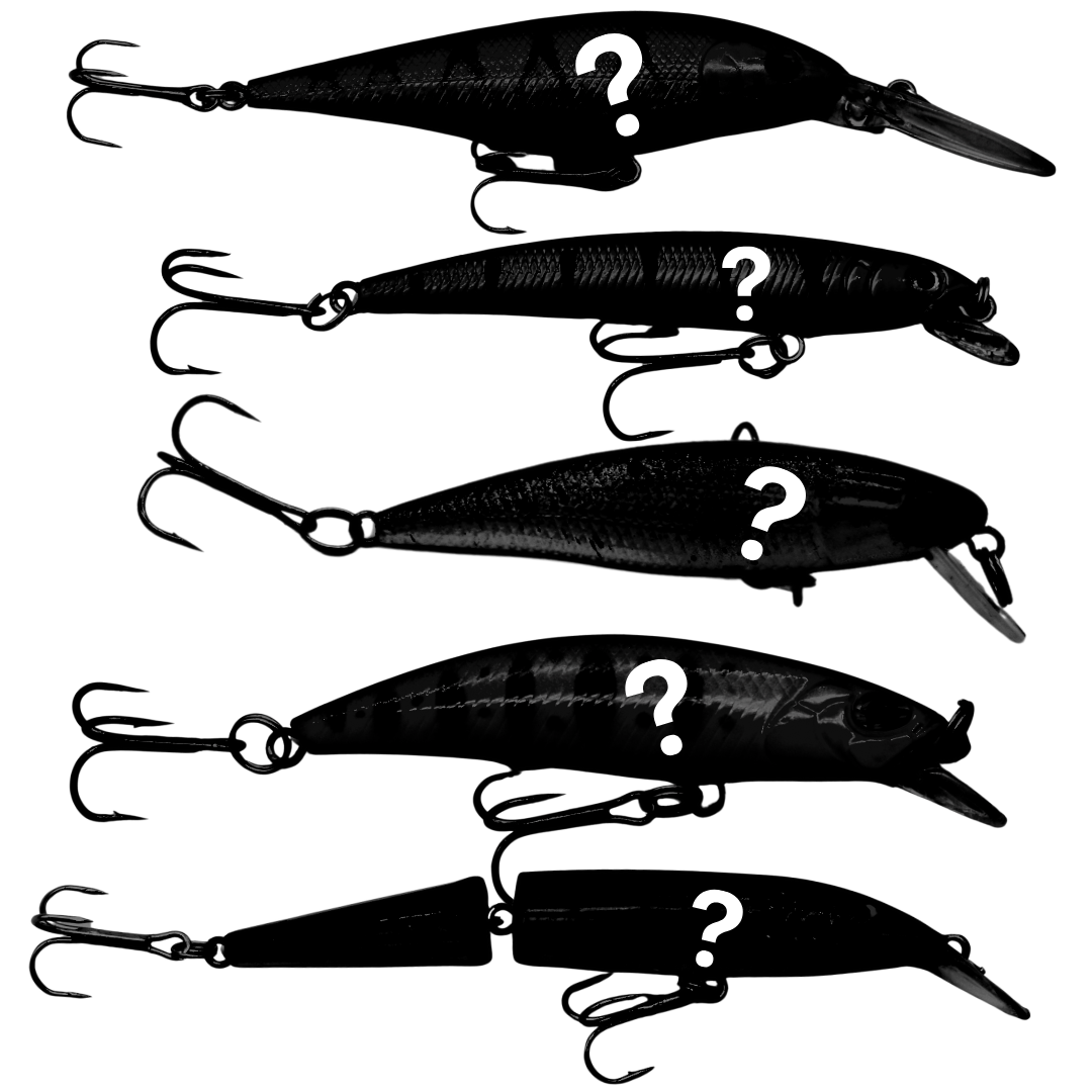 bass fishing lure black and white png image Bonus Mystery Baits (5 Piece Set)