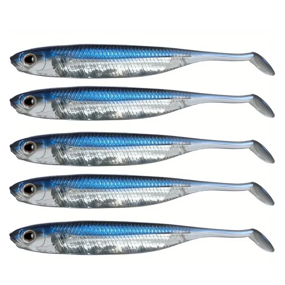 4" Foiled Soft Plastic Swimbait