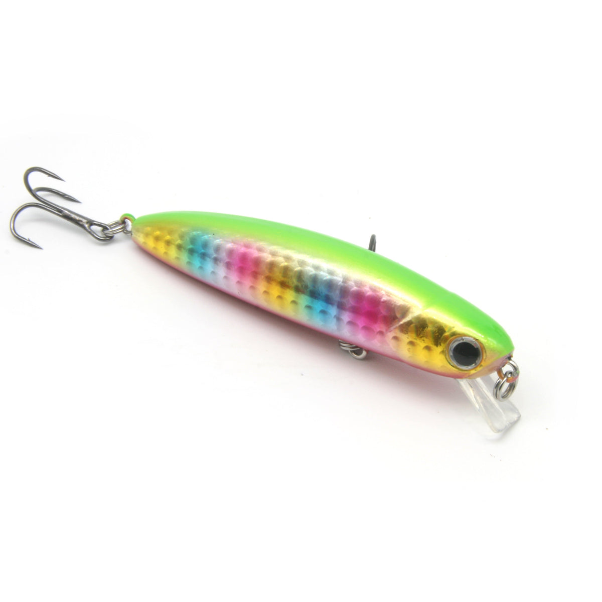 Leurre Wright & McGill Jointed Miracle Minnow Green 1 1/2" - Crankbait NEUF